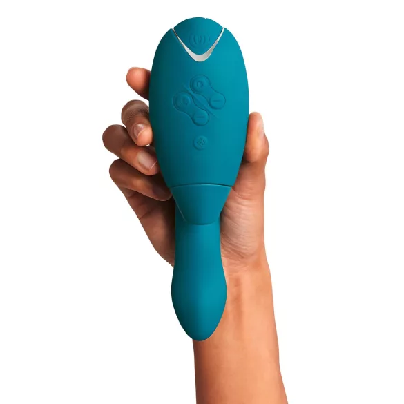 Womanizer Duo 2 - G taško vibratorius ir klitorinis stimuliatorius - žalias