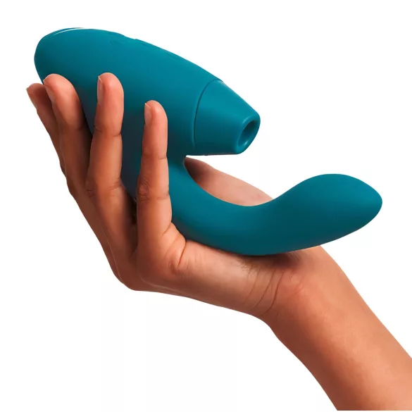 Womanizer Duo 2 - G taško vibratorius ir klitorinis stimuliatorius - žalias