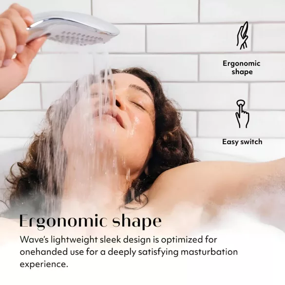 Womanizer Wave - masažinis dušo antgalis - chromuotas