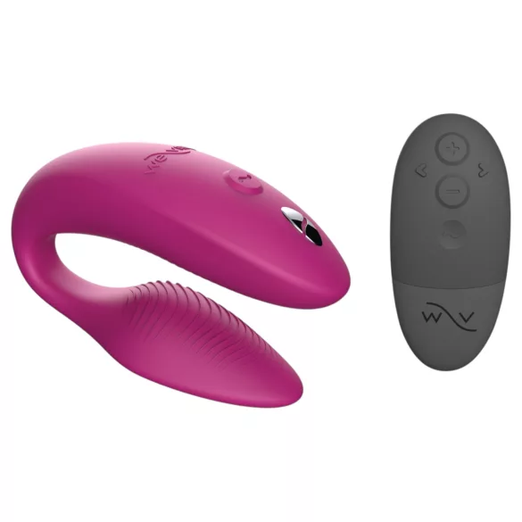 We-Vibe Sync - poromis naudojamas vibratorius su programėle ir nuotolinio valdymo pulteliu (rožinis)