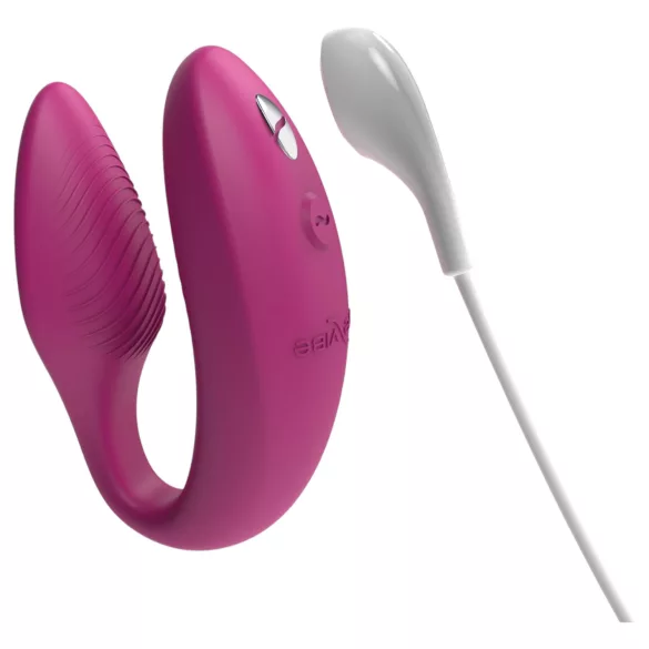 We-Vibe Sync - poromis naudojamas vibratorius su programėle ir nuotolinio valdymo pulteliu (rožinis)