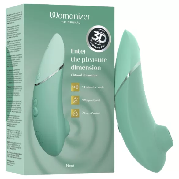 „Womanizer Next“ - įkraunamas, oro bangomis veikiantis klitorio stimuliatorius (šalavijų spalvos)
