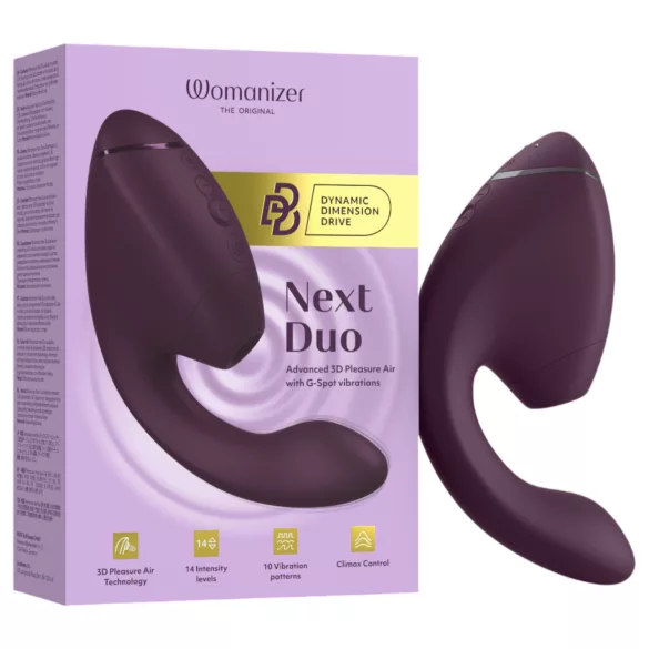 Womanizer Next Duo - 2 in 1 G taško vibratorius (violetinis)