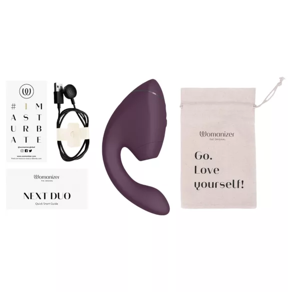 Womanizer Next Duo - 2 in 1 G taško vibratorius (violetinis)