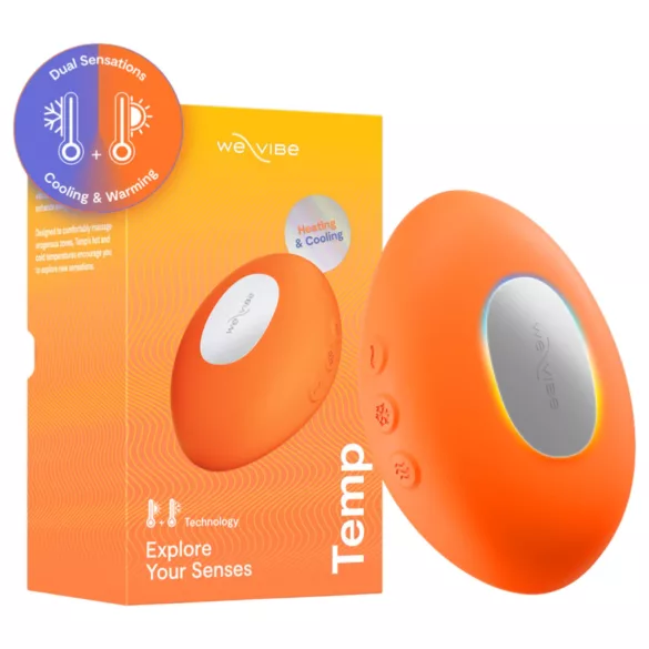 We-Vibe Temp - šaldantis ir šildantis klitorio vibratorius (oranžinis)