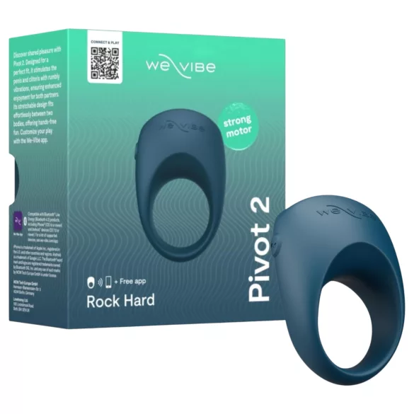 We-Vibe Pivot 2 - vibruojantis penio žiedas - mėlynas