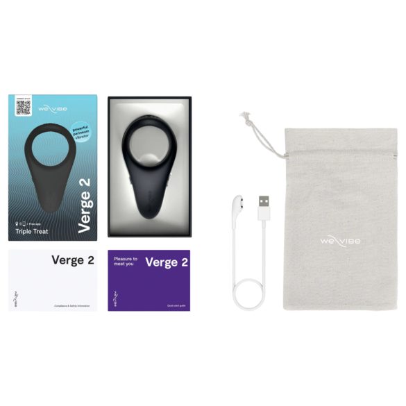 We-Vibe Verge 2 - išmanusis vibruojantis penio žiedas (juodas)
