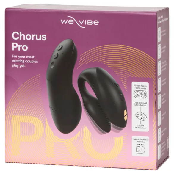 We-Vibe Chorus Pro - porų vibratorius su programėle ir nuotolinio valdymo pulteliu (juodas)