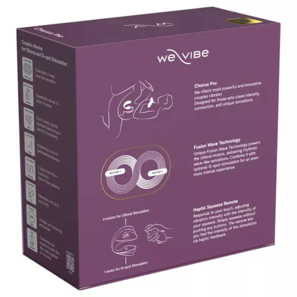 We-Vibe Chorus Pro - porų vibratorius su programėle ir nuotolinio valdymo pulteliu (juodas)