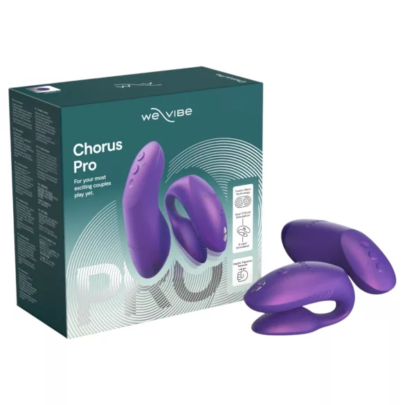 We-Vibe Chorus Pro - poromis skirtas vibratorius su programėle ir nuotolinio valdymo pulteliu (violetinis)
