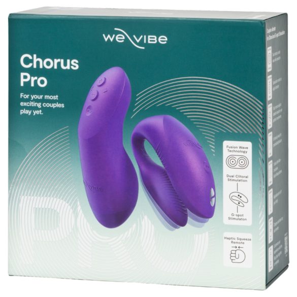 We-Vibe Chorus Pro - išmanusis porų vibratorius su nuotolinio valdymo pultu (violetinis)