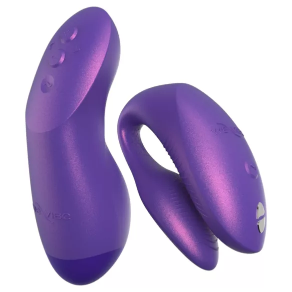 We-Vibe Chorus Pro - poromis skirtas vibratorius su programėle ir nuotolinio valdymo pulteliu (violetinis)