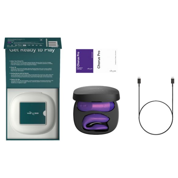 We-Vibe Chorus Pro - išmanusis porų vibratorius su nuotolinio valdymo pultu (violetinis)