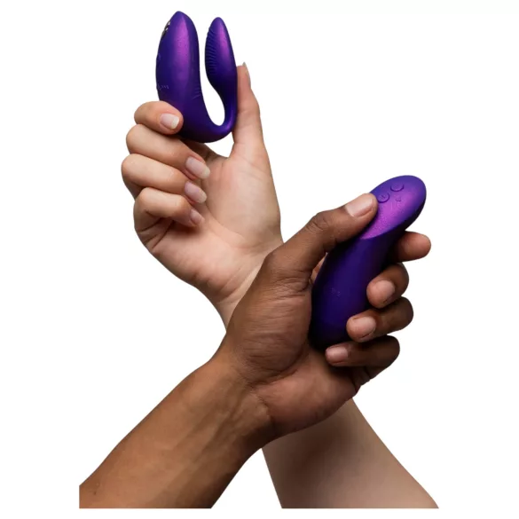 We-Vibe Chorus Pro - poromis skirtas vibratorius su programėle ir nuotolinio valdymo pulteliu (violetinis)