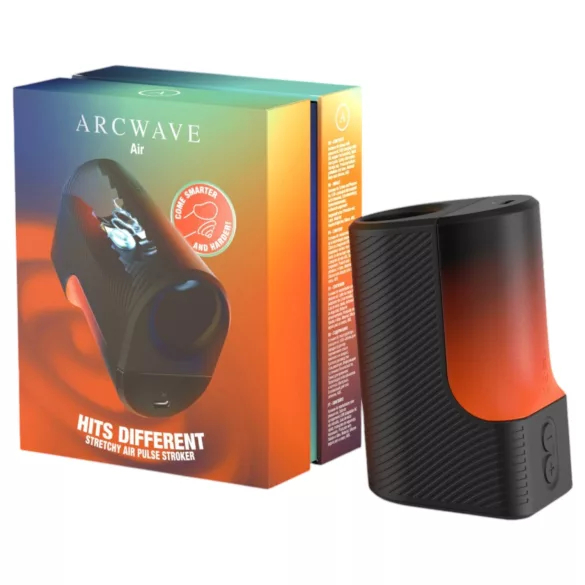 Arcwave Air - bangomis suspaudžiamas, tamprus akumuliatorinis masturbatorius (juodas)
