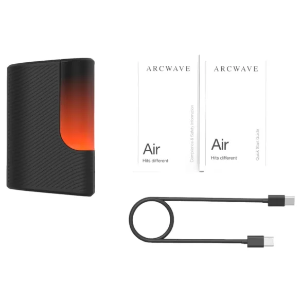 Arcwave Air - bangomis suspaudžiamas, tamprus akumuliatorinis masturbatorius (juodas)