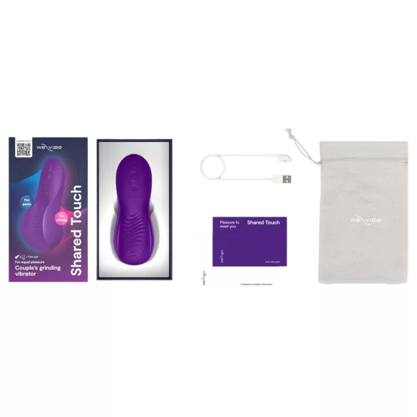 We-Vibe Shared Touch - išmanus porų vibratorius (violetinis)