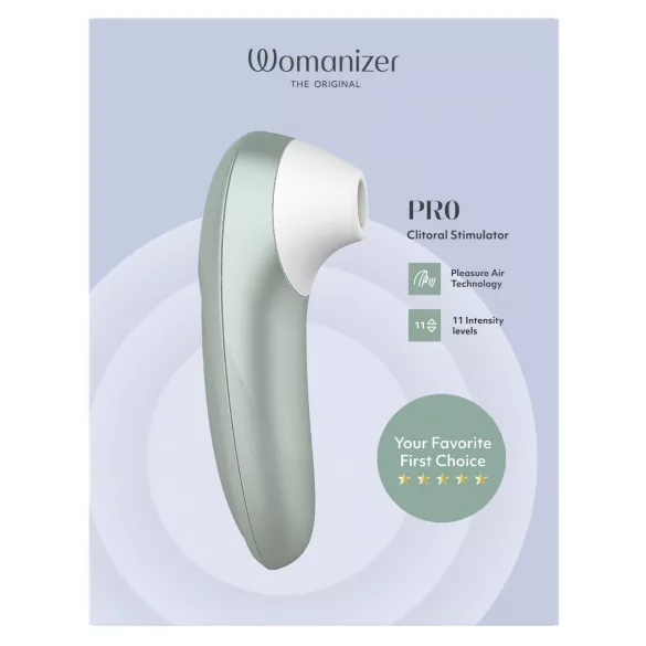Womanizer Pro - oro bangomis klitorinis stimuliatorius (žalias)