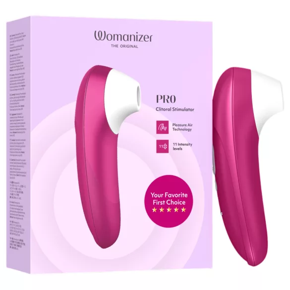 „Womanizer Pro“ - oro bangomis veikiantis klitorio stimuliatorius (rožinis)