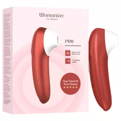   „Womanizer Pro“ - oro bangomis veikiantis klitorio stimuliatorius (raudonas)