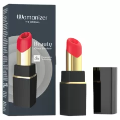   Womanizer Beauty - lūpdažio formos oro bangų klitorinis stimuliatorius (juodas)