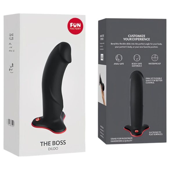 Fun Factory The Boss Stub - dildo su siurbtuku - juodas