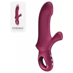   Fun Factory Bi Stronic Curve - stumiantis vibratorius su klitorio atšaka (raudonas)