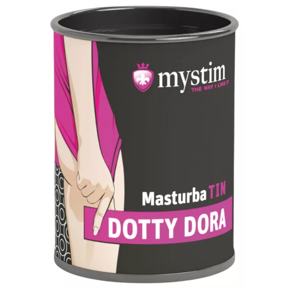 Mystim - masturbatorius vyrams - taškuotas paviršius - baltas