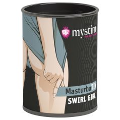  Mystim MasturbaTIN Swirl Girl - banguotas masturbatorius (baltas)