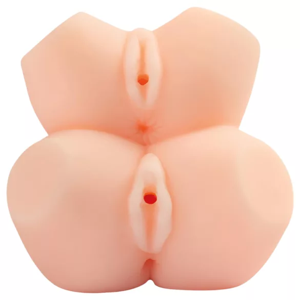 TAMASHII Motina ir dukra - hentai dvigubas dirbtinis vagina masturbatorius (natūralios spalvos)