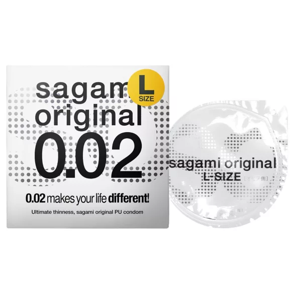 Sagami Original 0,02 L - prezervatyvas - 58mm - 1 vnt