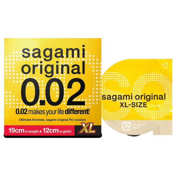 Sagami Original 0,02 XL - prezervatyvas - 61mm (1vnt)