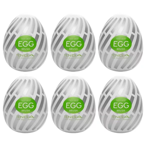 TENGA Egg Brush - masturbatorius vyrams - 6 vnt.