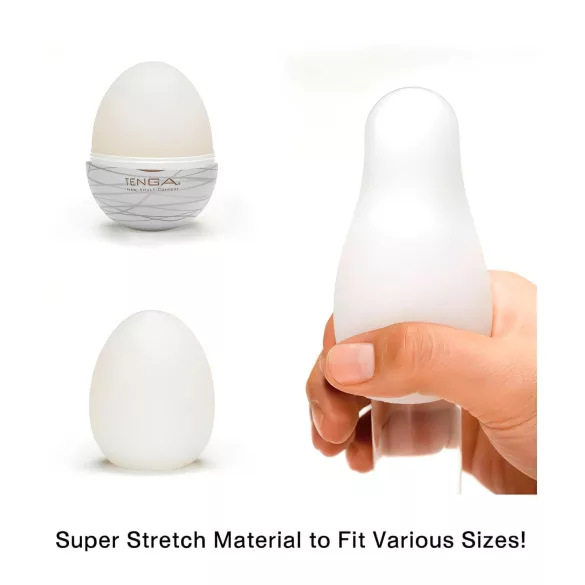 TENGA Egg Silky II - šilkinis kiaušinio masturbatorius (1 vnt)