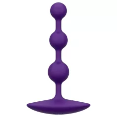   ROMP Amp - analinis dildo su perliukais - silikonas - violetinis