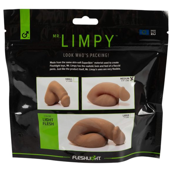 Mr. Limpy - realistiškas dildo - vidutinio dydžio - kūno spalvos