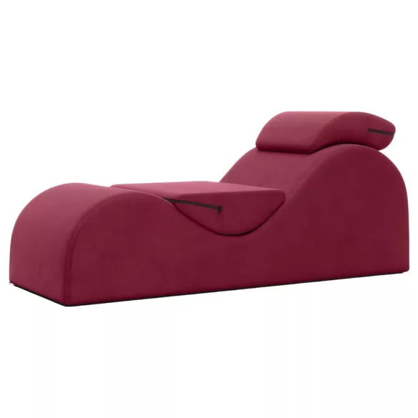 Liberator Esse Lounger - tantra fotelis - reguliuojamas, 3 dalių, raudonas