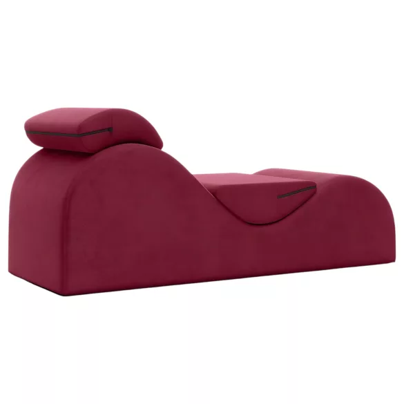 Liberator Esse Lounger - tantra fotelis - reguliuojamas, 3 dalių, raudonas
