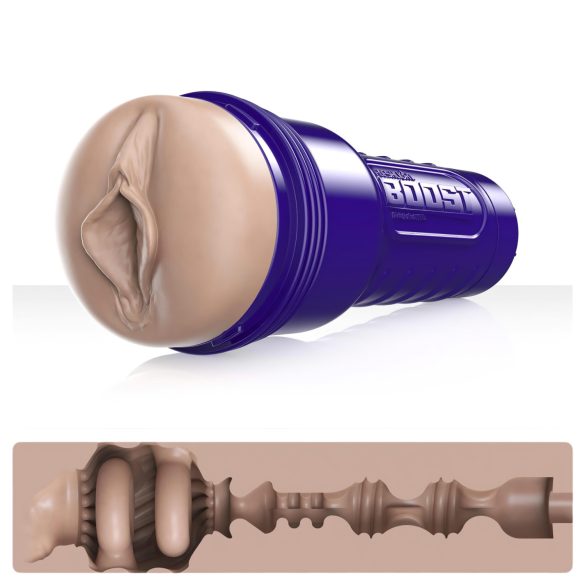 Fleshlight Boost Bang - masturbatorius imitacija vaginos - natūralios spalvos