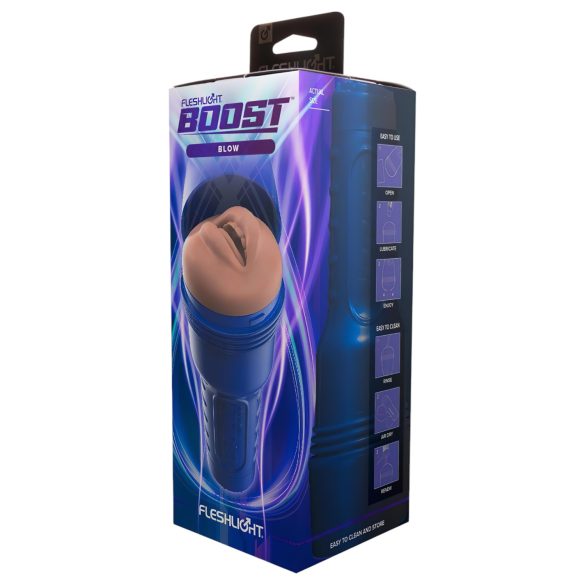 Fleshlight Boost Blow - burnos masturbatorius - realistinis - kūno spalvos