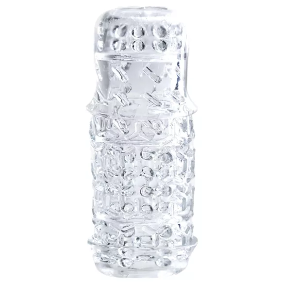 The Handy - masturbatorius - tikroviškas įdėklas - permatomas