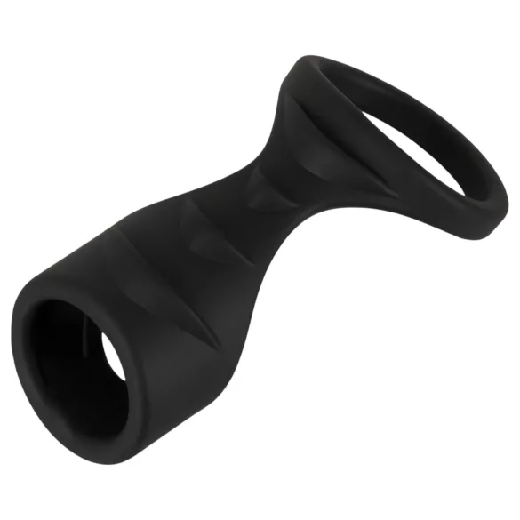 Erecto - penio žiedas 2in1 - juodas
