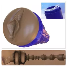   Fleshlight Boost Bang - masturbatorius vyrams - realistinė makštis - ruda