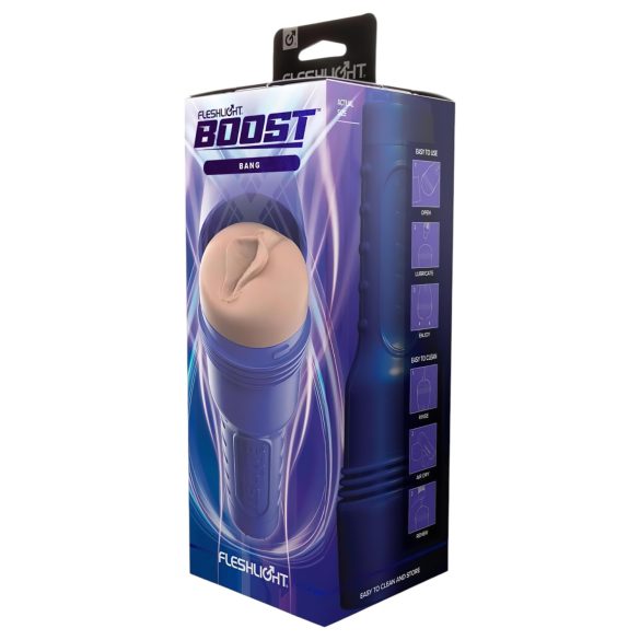 Fleshlight Boost Bang - tikroviškas masturbatorius (ruda)