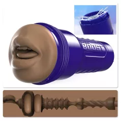   Fleshlight Boost Blow - oralinis masturbatorius - realistiška burna - ruda