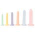 Šeši iš eilės - dildo treniruoklių rinkinys - 6 vnt. (spalvoti)