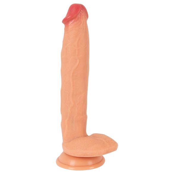 Realistixxx Tikroviškas Milžinas - itin didelis dildo su kapšeliu (natūralus)