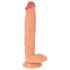 Realistixxx Tikroviškas Milžinas - itin didelis dildo su kapšeliu (natūralus)