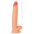 Realistixxx Tikroviškas Milžinas - itin didelis dildo su kapšeliu (natūralus)