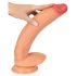 Realistixxx Tikroviškas Milžinas - itin didelis dildo su kapšeliu (natūralus)